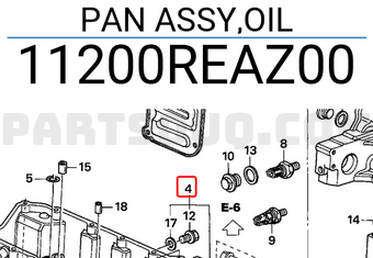 Honda 11200REAZ00 PAN ASSY,OIL
