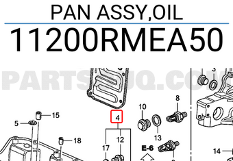 Honda 11200RMEA50 PAN ASSY,OIL