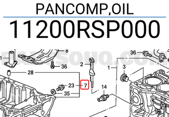 Honda 11200RSP000 PANCOMP,OIL