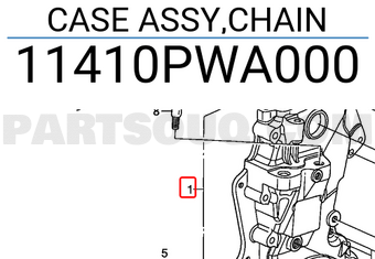 Honda 11410PWA000 CASE ASSY,CHAIN