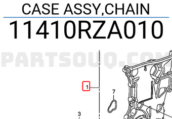 Honda 11410RZA010 CASE ASSY,CHAIN