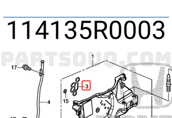Honda 114135R0003 O-RING, CHAIN CASE