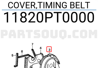 Honda 11820PT0000 COVER,TIMING BELT