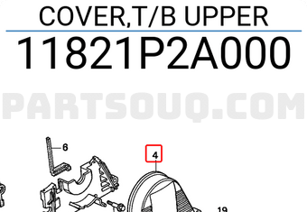 Honda 11821P2A000 COVER,T/B UPPER
