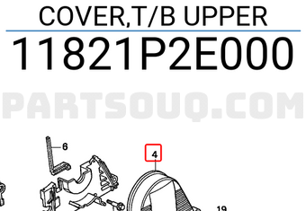 Honda 11821P2E000 COVER,T/B UPPER