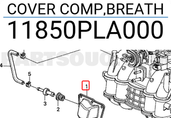 Honda 11850PLA000 COVER COMP,BREATH