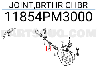 Honda 11854PM3000 JOINT,BRTHR CHBR