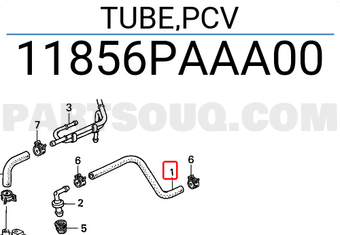 Honda 11856PAAA00 TUBE,PCV