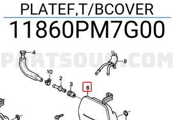 Honda 11860PM7G00 PLATEF,T/BCOVER