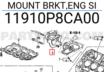 Honda 11910P8CA00 MOUNT BRKT,ENG SI
