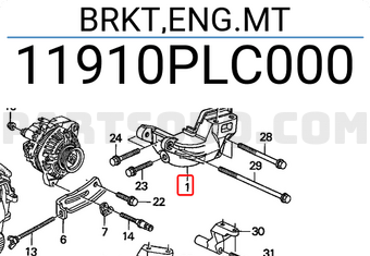 Honda 11910PLC000 BRKT,ENG.MT