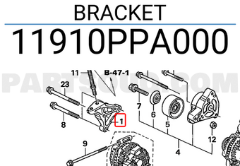 Honda 11910PPA000 BRACKET