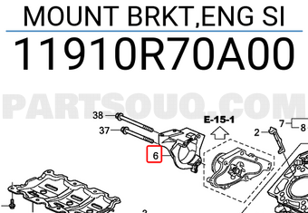 Honda 11910R70A00 MOUNT BRKT,ENG SI