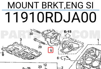 Honda 11910RDJA00 MOUNT BRKT,ENG SI