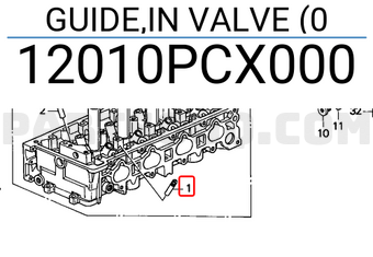Honda 12010PCX000 GUIDE,IN VALVE (0