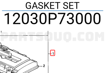 Honda 12030P73000 GASKET SET