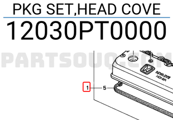 Honda 12030PT0000 PKG SET,HEAD COVE