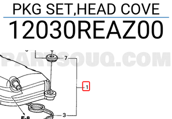 Honda 12030REAZ00 PKG SET,HEAD COVE
