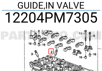 Honda 12204PM7305 GUIDE,IN VALVE
