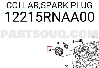 Honda 12215RNAA00 COLLAR,SPARK PLUG