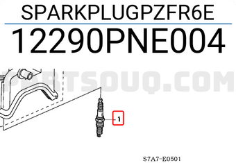 Honda 12290PNE004 SPARKPLUGPZFR6E