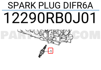Honda 12290RB0J01 SPARK PLUG DIFR6A