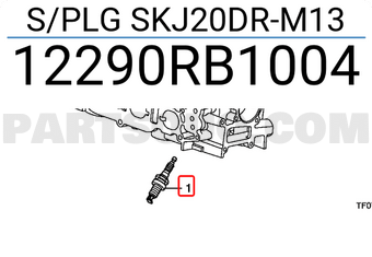 Honda 12290RB1004 S/PLG SKJ20DR-M13