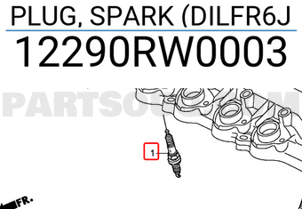 Honda 12290RW0003 PLUG, SPARK (DILFR6J