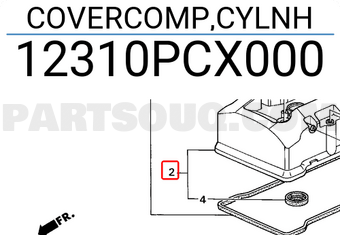 Honda 12310PCX000 COVERCOMP,CYLNH