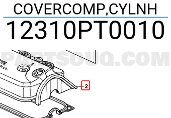 Honda 12310PT0010 COVERCOMP,CYLNH