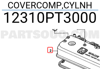 Honda 12310PT3000 COVERCOMP,CYLNH