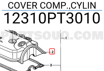 Honda 12310PT3010 COVER COMP.,CYLIN
