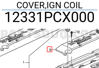 Honda 12331PCX000 COVER,IGN COIL