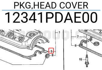 Honda 12341PDAE00 PKG,HEAD COVER