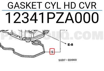Honda 12341PZA000 GASKET CYL HD CVR