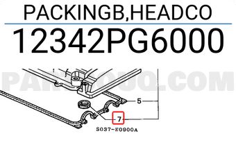Honda 12342PG6000 PACKINGB,HEADCO