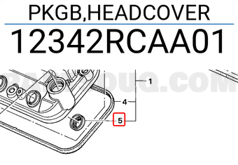 Honda 12342RCAA01 PKGB,HEADCOVER