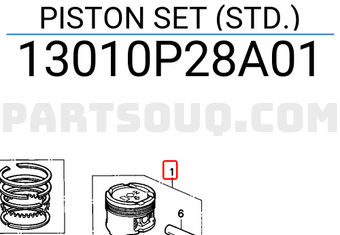 Honda 13010P28A01 PISTON SET (STD.)