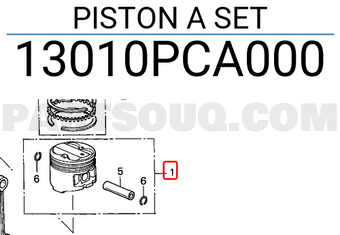 Honda 13010PCA000 PISTON A SET