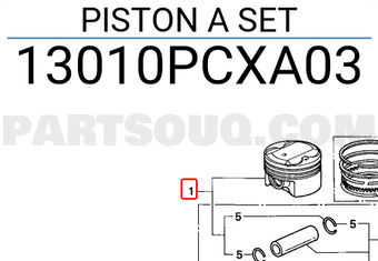 Honda 13010PCXA03 PISTON A SET