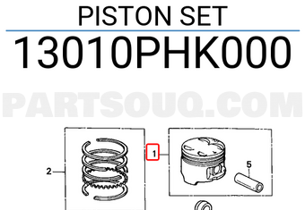 Honda 13010PHK000 PISTON SET