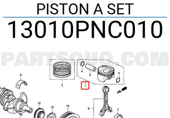 Honda 13010PNC010 PISTON A SET