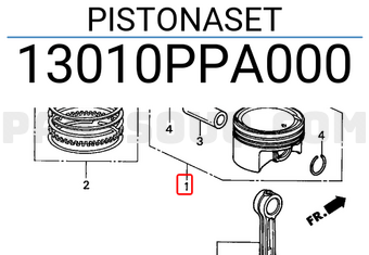 Honda 13010PPA000 PISTONASET