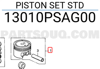 Honda 13010PSAG00 PISTON SET STD