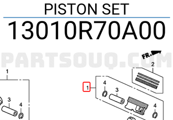 Honda 13010R70A00 PISTON SET