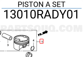 Honda 13010RADY01 PISTON A SET