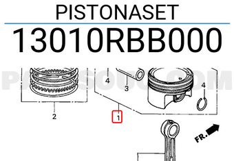 Honda 13010RBB000 PISTONASET