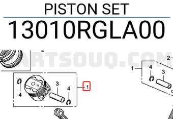 Honda 13010RGLA00 PISTON SET