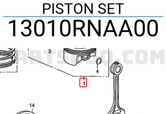 Honda 13010RNAA00 PISTON SET