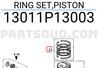 Honda 13011P13003 RING SET,PISTON